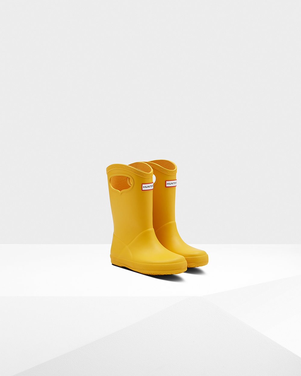 Kids Hunter Rain Boots Yellow - Original First Classic Grab Handle - 7345610-OY